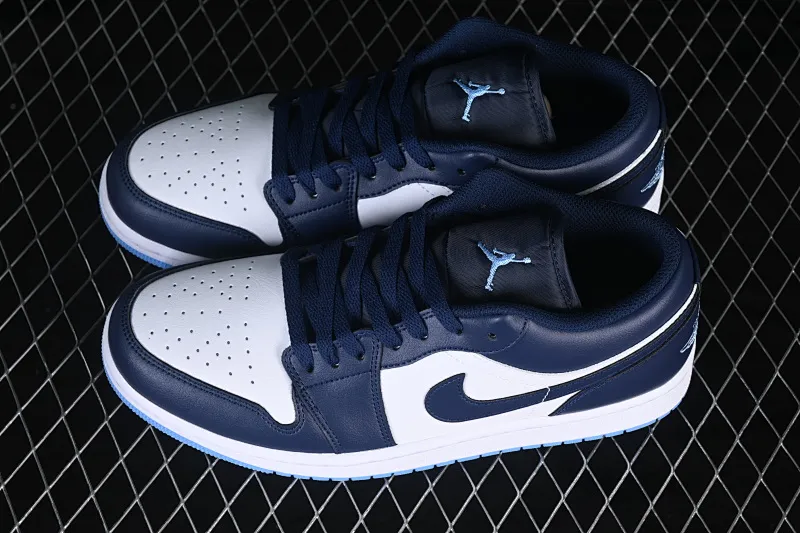 All categories Air Jordan Jordan series basketball shoes Air Jordan 1 Low Air Jordan 1 Low AJ1 Joe 1 white and blue low-top retro cultural basketball shoes 553558-404